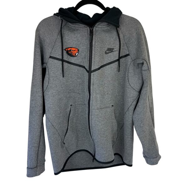 Nike OSU Oregon State University Team Issued Tech Hoodie Sweatshirt Jacket Sz M - Picture 1 of 8